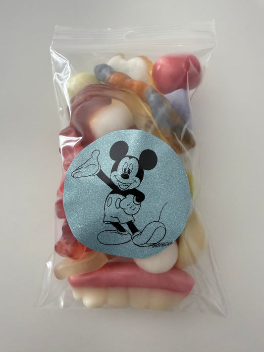 Sachet Mickey bleu 100 gr bonbons mélange