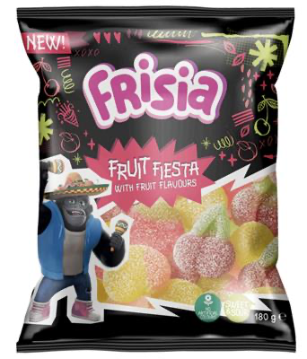 Frisia fruit fiesta sour sachet de 180 gr