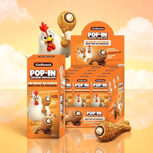 Pop-in chicken chocolat enrobage spéculoos  1 pc