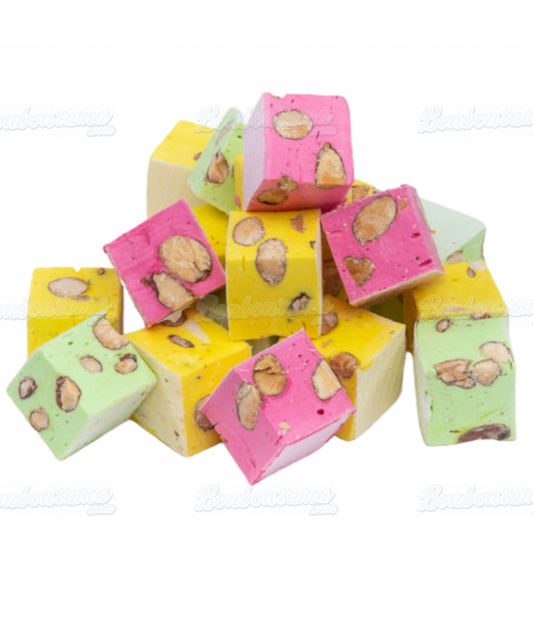 Nougat cube assorti 100 gr