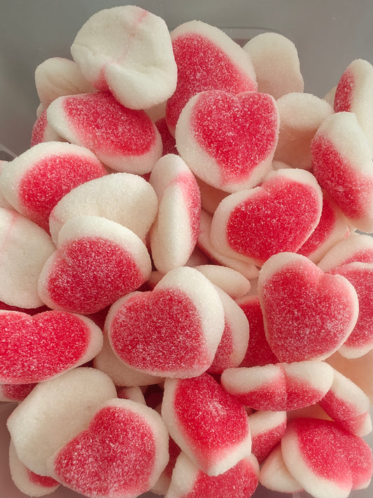 Cœur fraise vanille sucré 🍓 100 gr