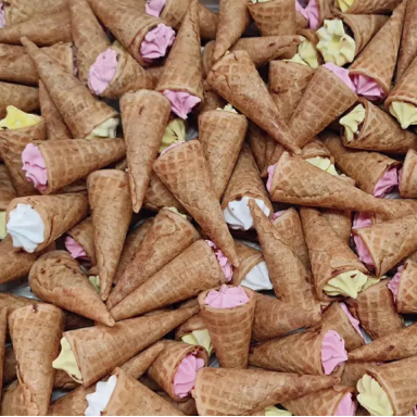 Cône fourré au chocolat 1 pièce