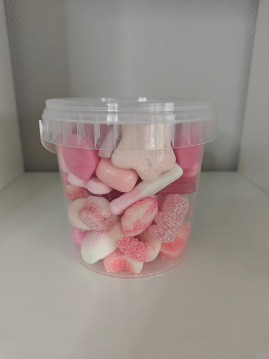1. Seau de bonbons 🍬 rose 400 gr