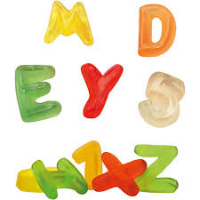 Chiffre et lettre Haribo  100 gr